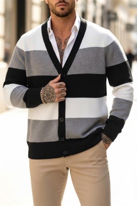 muški kardigan LOBRELO GREY