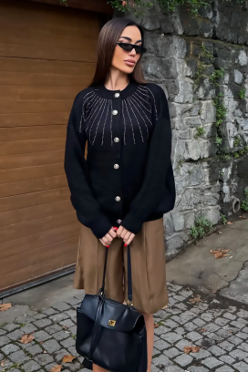 kardigan KRODELSA BLACK