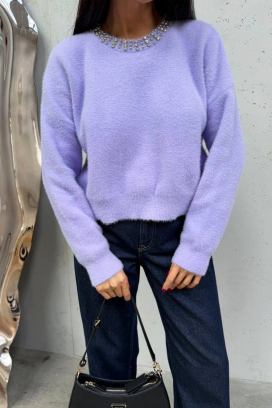 džemper VANILANZA PURPLE