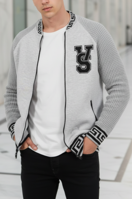 muški kardigan KREFOZ GREY