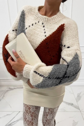 džemper BEDROLVA ECRU