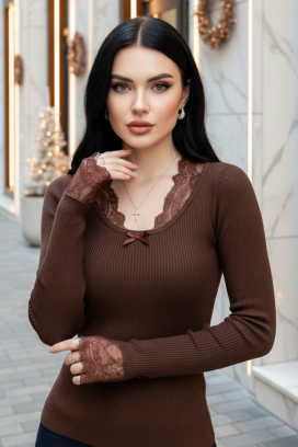 ženska bluza SORFONDA BROWN