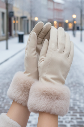 ženske rukavice POLIARZA ECRU
