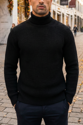 muški džemper BERFEN BLACK