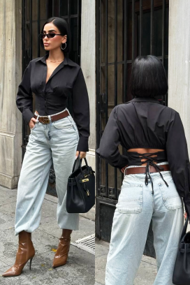 ženska košulja BANSOLTA BLACK