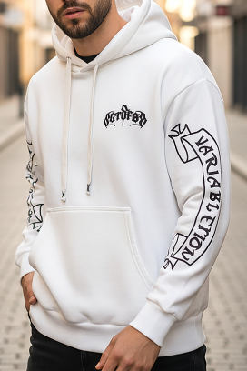 muška dukserica CHROMERO WHITE