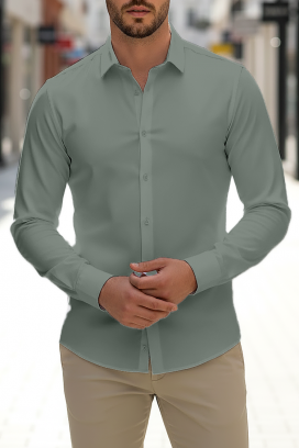 muška košulja FERIZO KHAKI