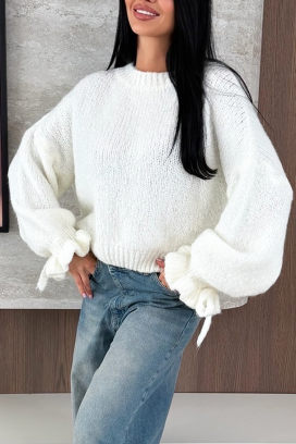 džemper ZARELDA WHITE