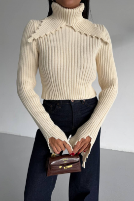 džemper DAROLZA ECRU