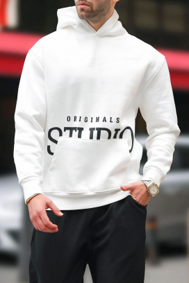 muška dukserica MAREFO WHITE