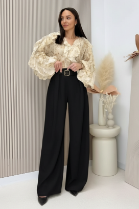 hlače RELFODA BLACK