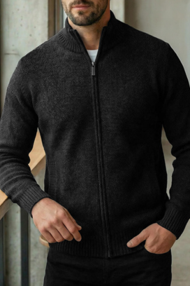 muški kardigan TIMBO BLACK