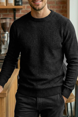 muški džemper KARELDO BLACK