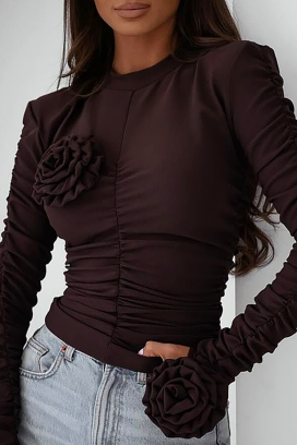 ženska bluza LUDBELDA BROWN