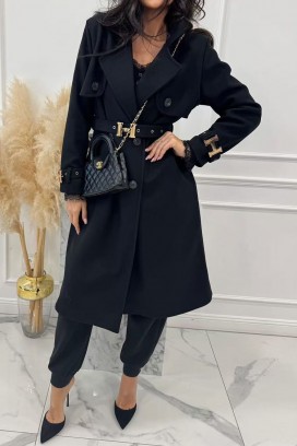 trench kaput LORVELDA BLACK