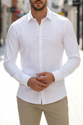 muška košulja FERIZO WHITE