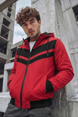 muška jakna ELISIO RED