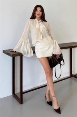 ženska bluza VLANDILZA ECRU