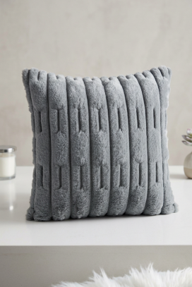 ukrasna jastučnica s reljefom MARLENZA GREY 40х40 cm