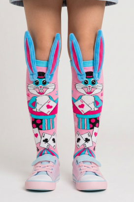 dječje čarapice s 3D printom zeca s mekanim ušima MAGIC BUNNY
